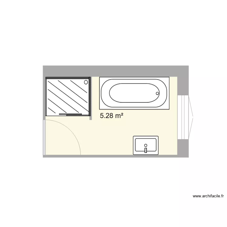 Sdb Caluire. Plan de Sdb Caluire. Plan de