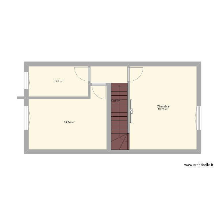 Arquenne 1er. Plan de 4 pièces et 46 m2