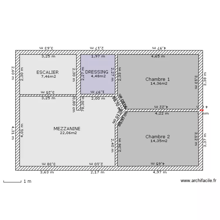 TRAVAUX GRENIER. Plan de 