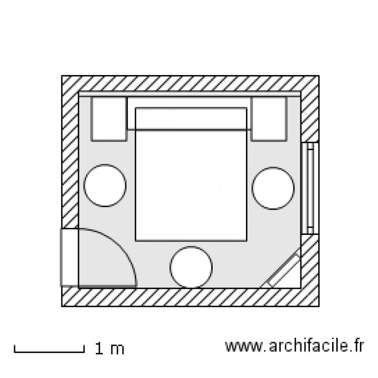 Chambre JG T3  Lit 160 X 190  V 25 Nov 11. Plan de 0 pièce et 0 m2