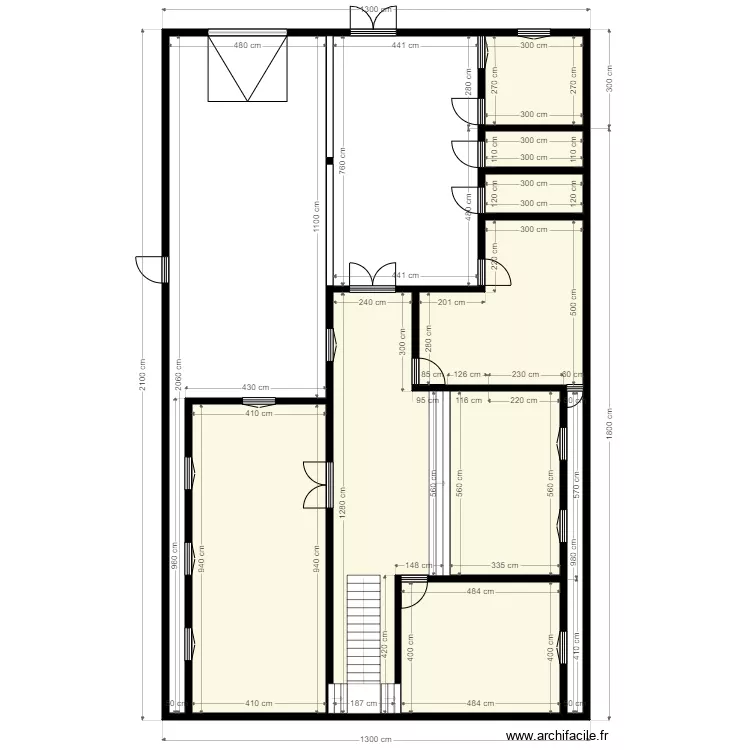 Terrain 13x21 Client 20746493. Plan de 