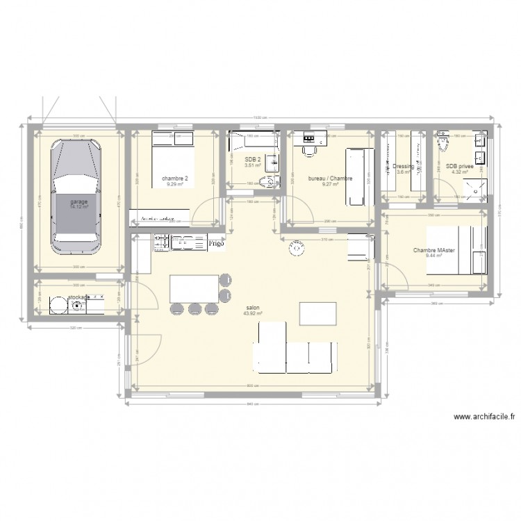 castets plein sud. Plan de 0 pièce et 0 m2