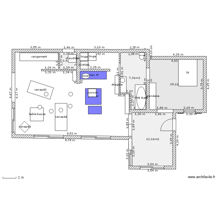 Nad extention 6m. Plan de 