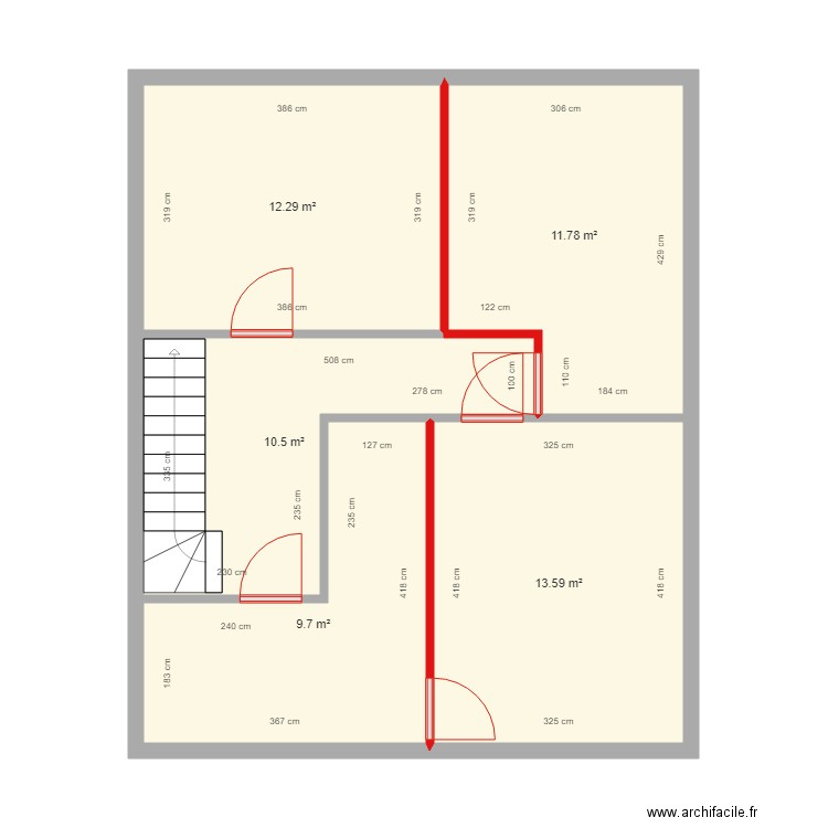 2e étage Elice plan de destrcutions. Plan de 0 pièce et 0 m2