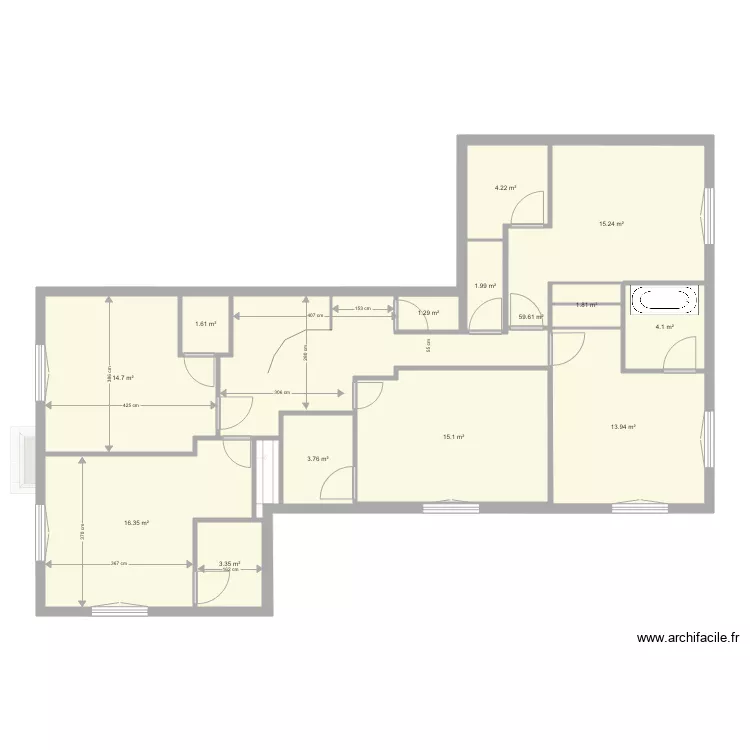 muscadelle ETAGE actuel. Plan de 