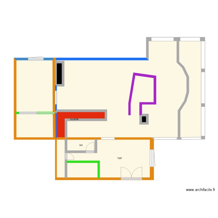projet Leon Vuillet. Plan de 0 pièce et 0 m2