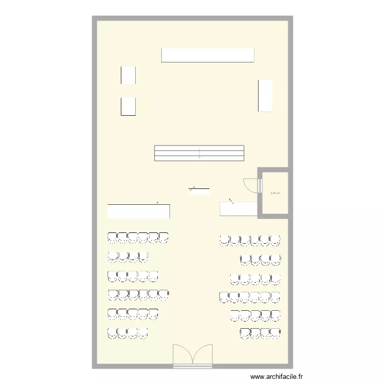 Plan tribunal. Plan de 