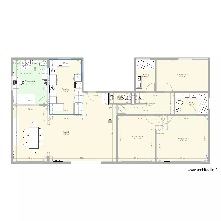 Neuilly 62 modifié avec sanitaires. Plan de Neuilly 62 modifié avec sanitaires. Plan de