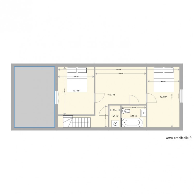 Raph 6x1xetage. Plan de 0 pièce et 0 m2