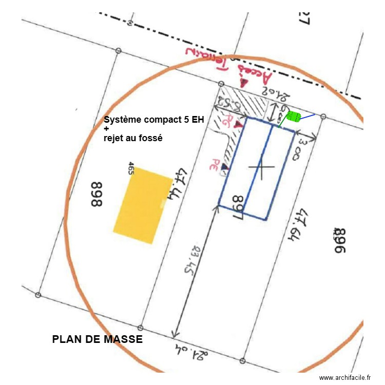 Daville. Plan de 0 pièce et 0 m2