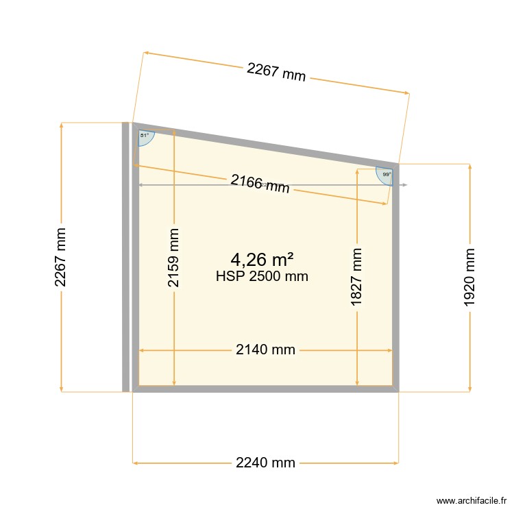 Ouverture appenti garage. Plan de 0 pièce et 0 m2