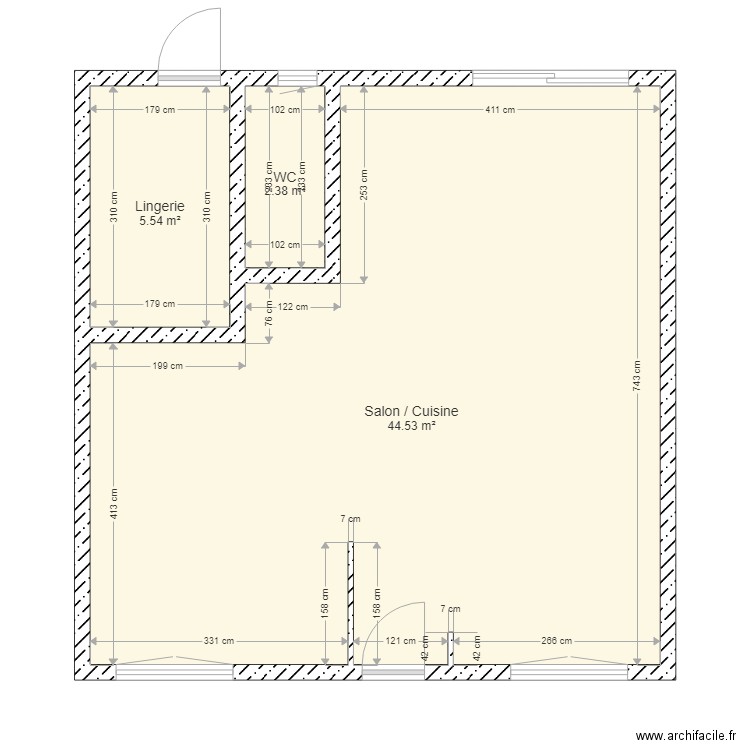 SECHET RDC. Plan de 0 pièce et 0 m2