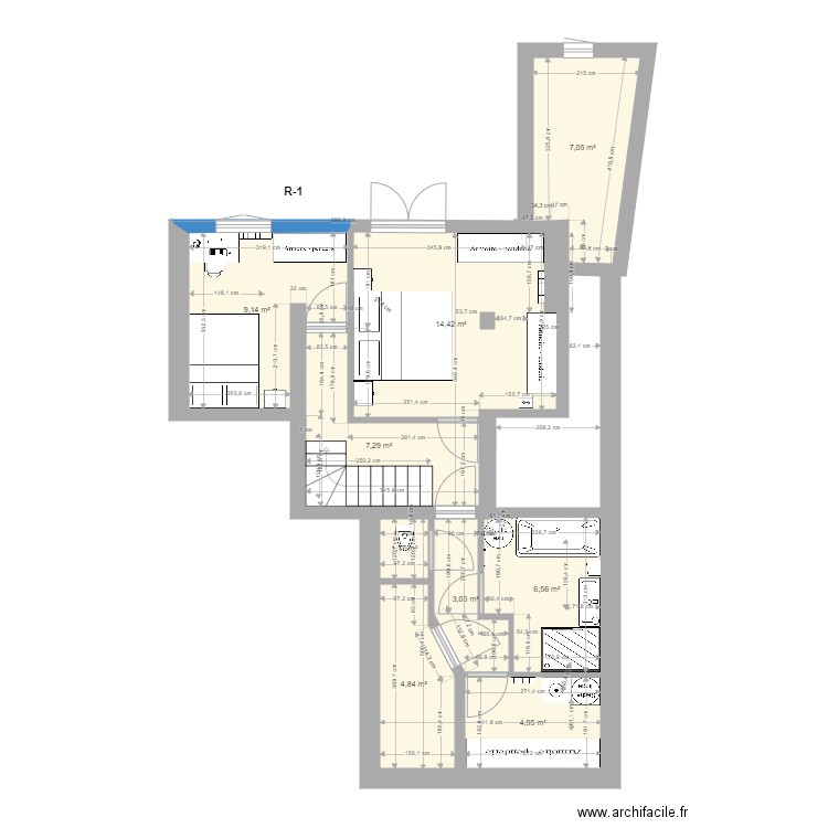 Plan R moins 1 new mesures 070222. Plan de 0 pièce et 0 m2