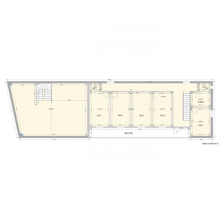 PLAN étage 1. Plan de 0 pièce et 0 m2