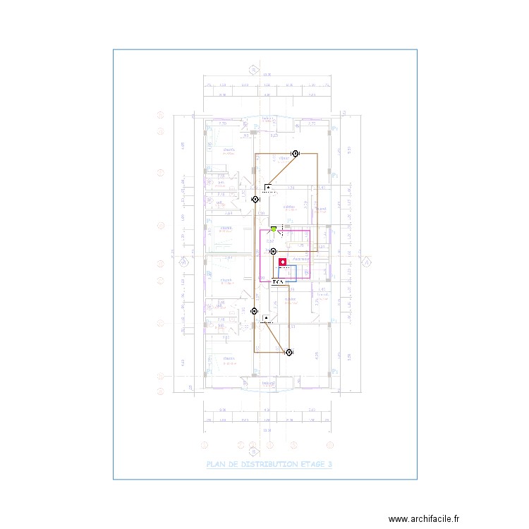 SSI étage 3. Plan de 0 pièce et 0 m2