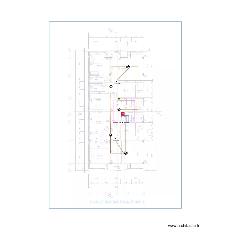 SSI &eacute;tage 3. Plan de 0 pièce et 0 m2