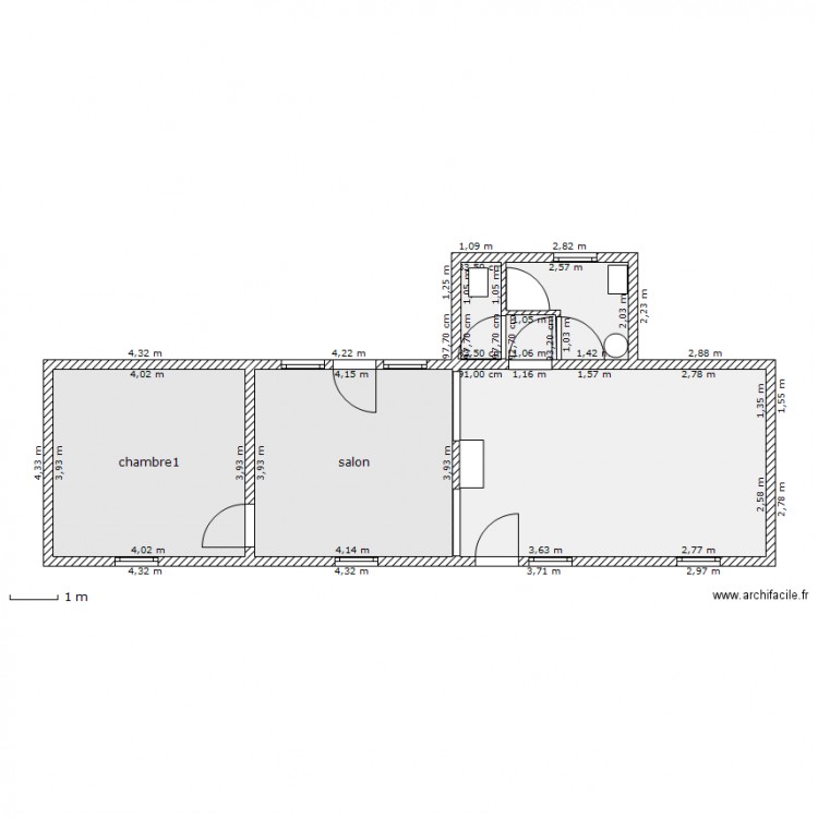 second. Plan de 0 pièce et 0 m2