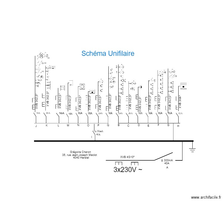 unifilaire Herstal. Plan de 0 pièce et 0 m2