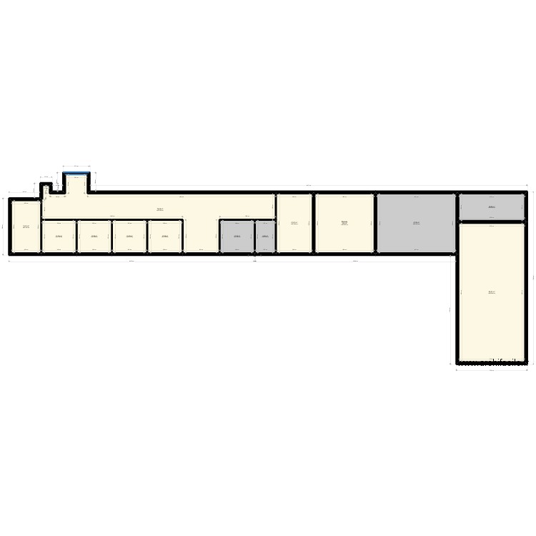 Location Ecuries. Plan de 13 pièces et 377 m2