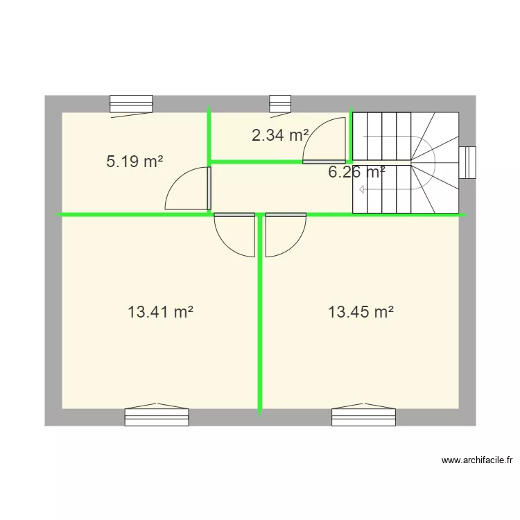 ROULAND / MAUCHOSSE ETAGE. Plan de 