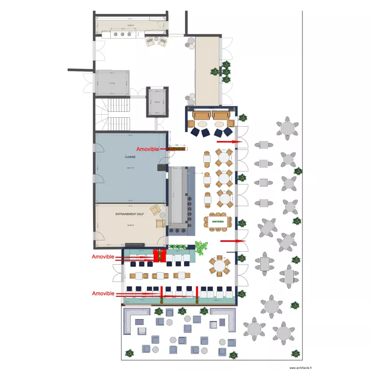 Brasserie Plan 5. Plan de 