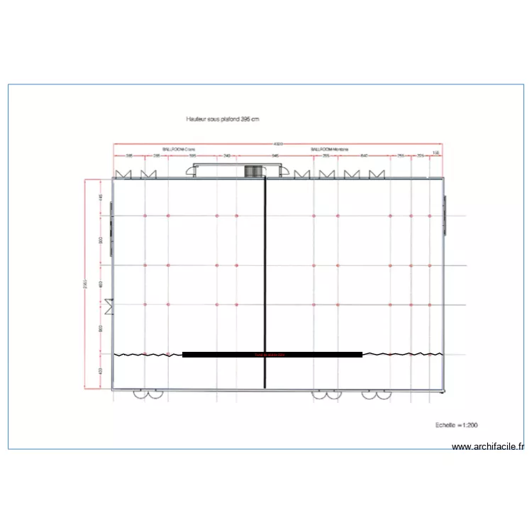 OIM grande salle. Plan de 