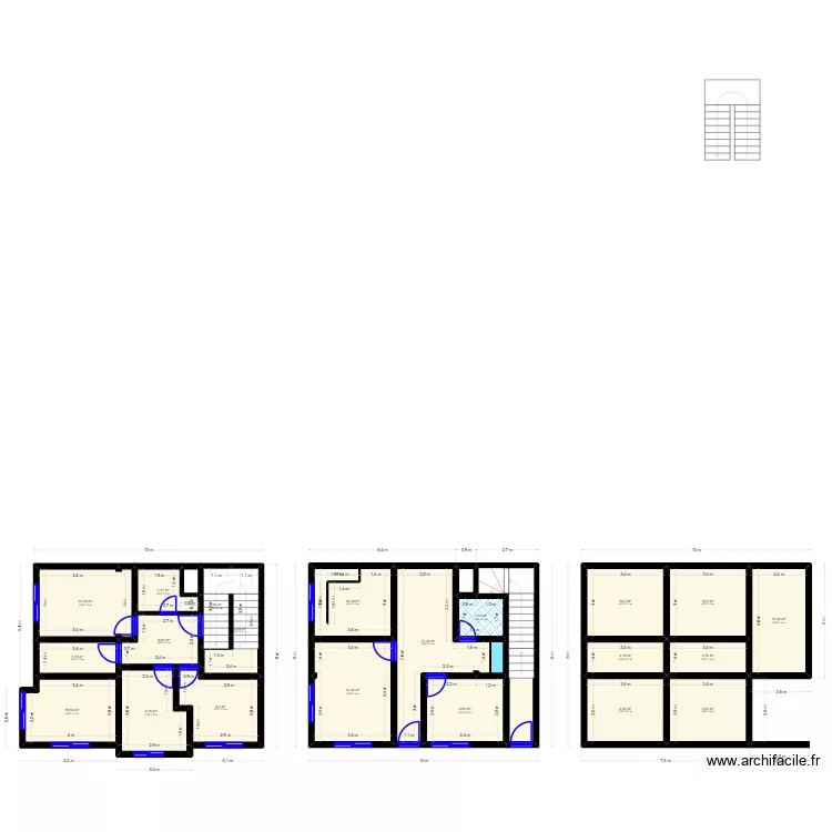 3AZI. Plan de 25 et 195 m² 3AZI. Plan de 25 et 195 m²
