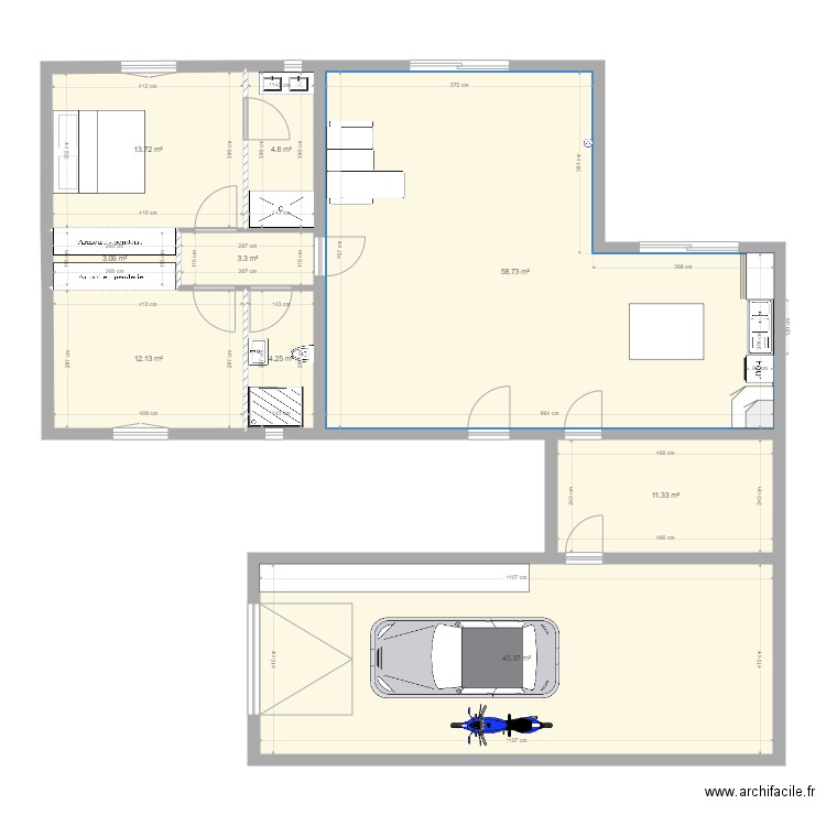 Projet 1. Plan de 0 pièce et 0 m2