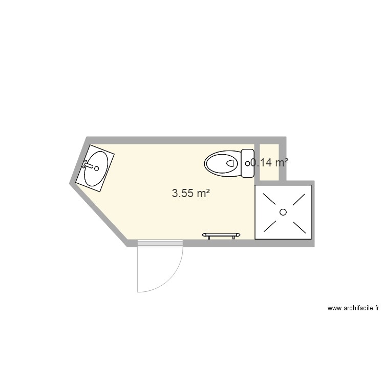 sdb MTA. Plan de 0 pièce et 0 m2