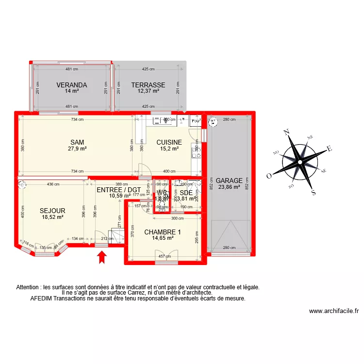 BI 8355 RDC PASCAL. Plan de 