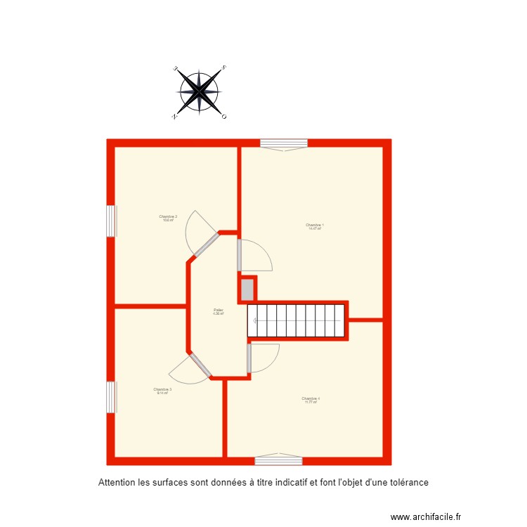 BI 1981 étage non côté. Plan de 0 pièce et 0 m2