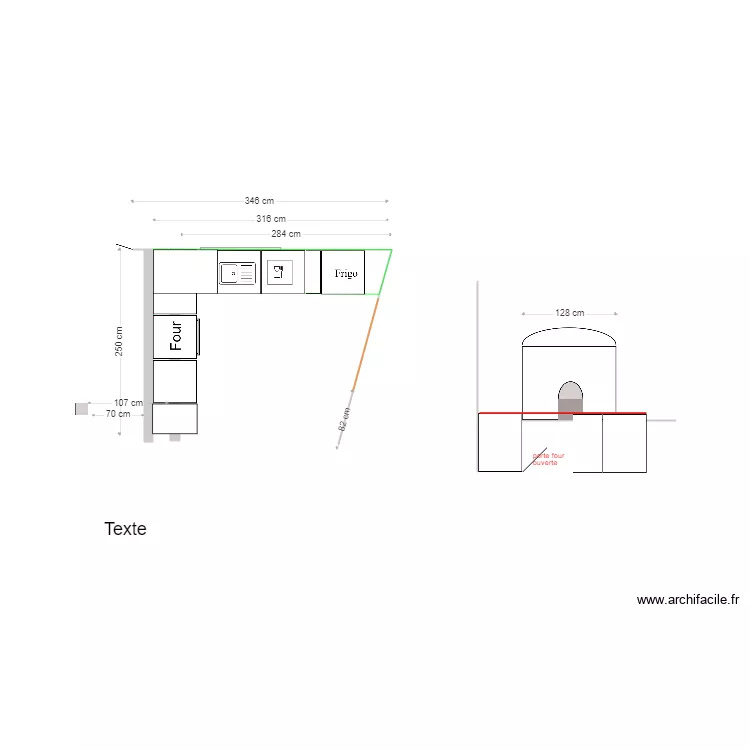 cuisine Xav3. Plan de 