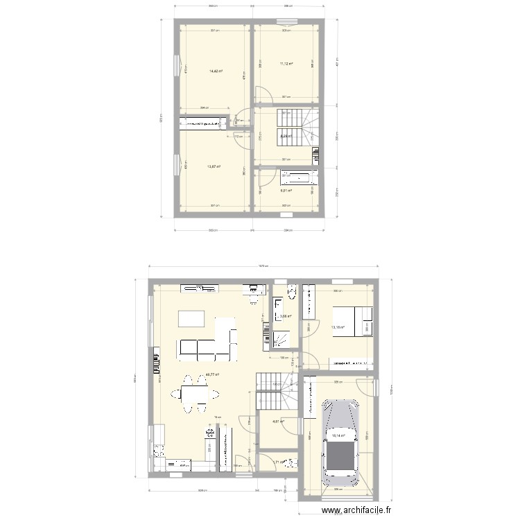 maison2. Plan de 0 pièce et 0 m2