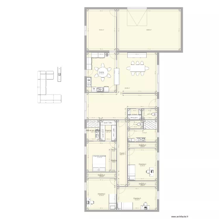 plan maison. Plan de 