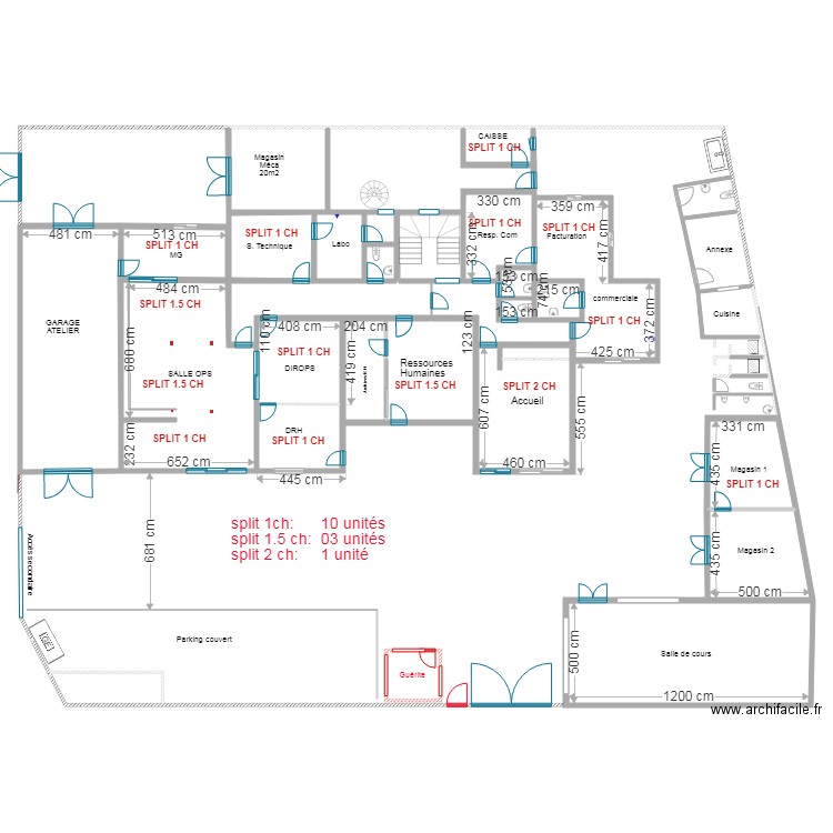 villa marcory RDC climatisation. Plan de 0 pièce et 0 m2