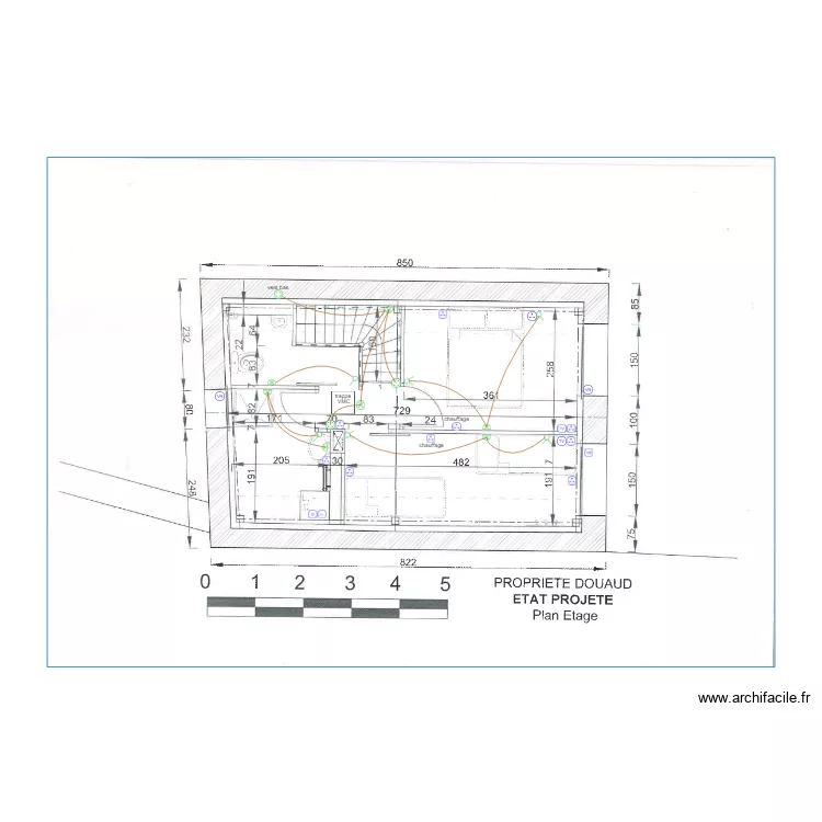 DOUAUD Bernard. Plan de 