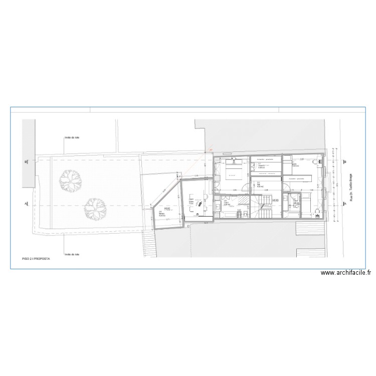 braga piso 2 v2. Plan de 0 pièce et 0 m2