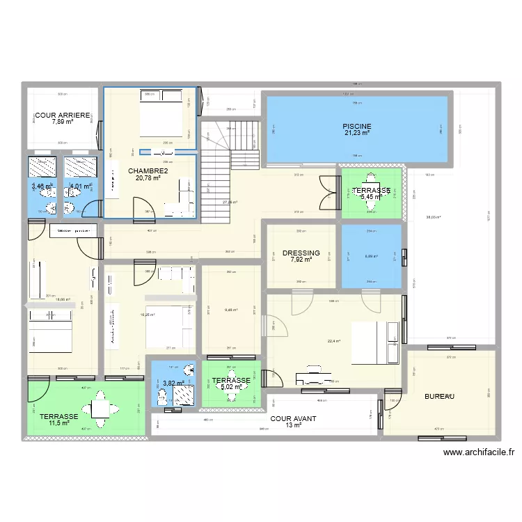 sendou 2023 etage aout2023. Plan de 