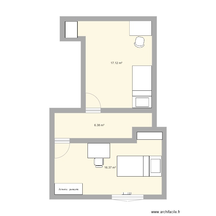 Chez papa. Plan de 0 pièce et 0 m2