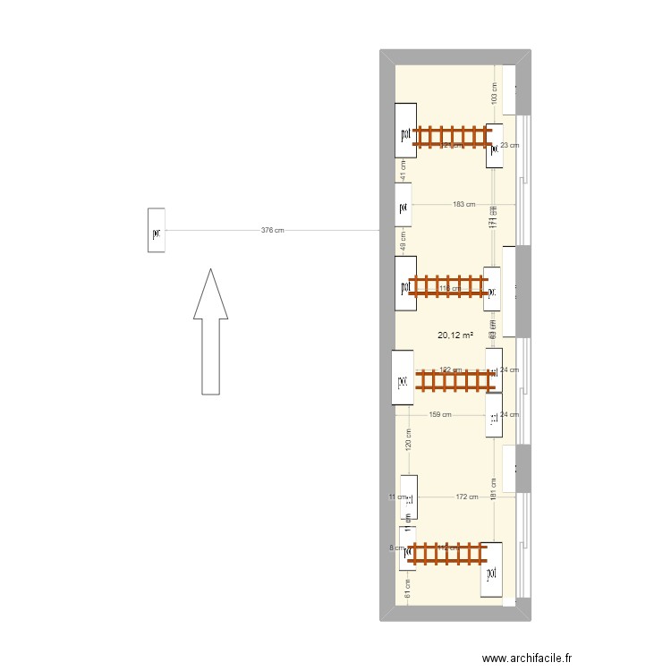 ombrage léger. Plan de 0 pièce et 0 m2