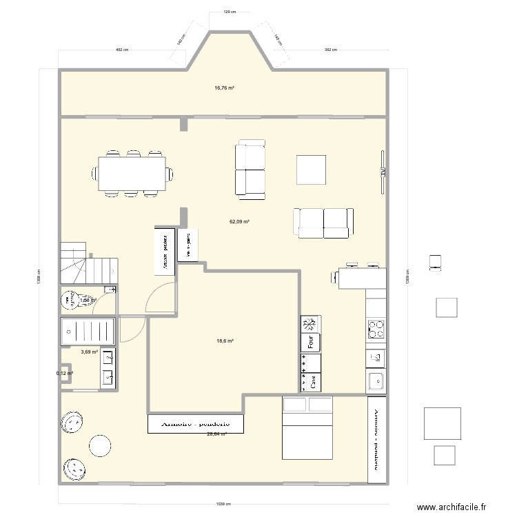Pornichet De Gaulle RDC Base V6. Plan de 0 pièce et 0 m2
