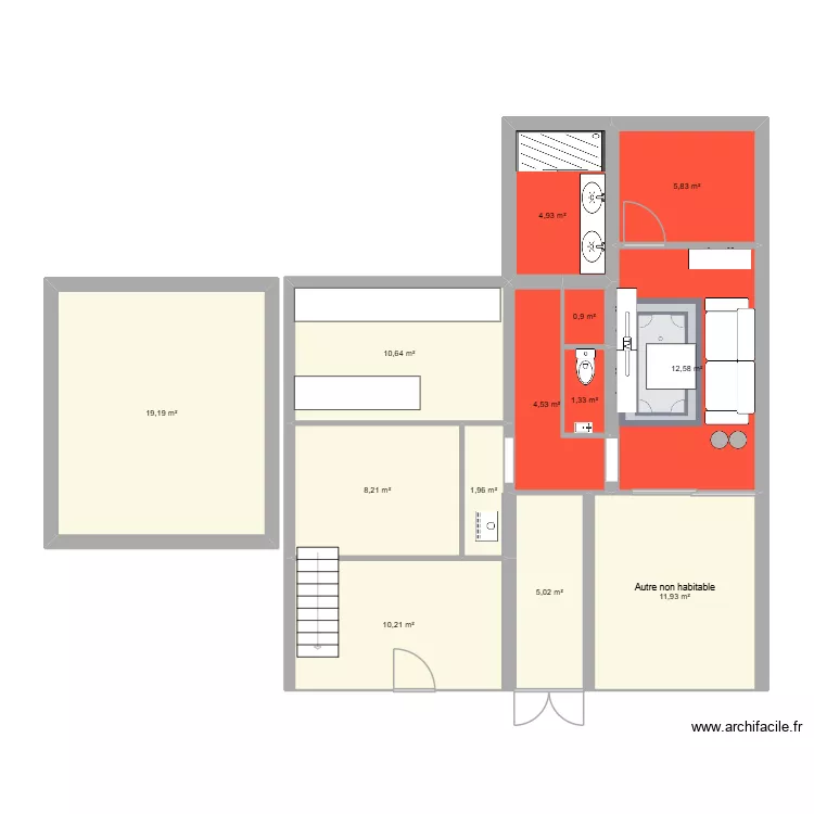 Delahaye. Plan de 13 et 97 m² Delahaye. Plan de 13 et 97 m²