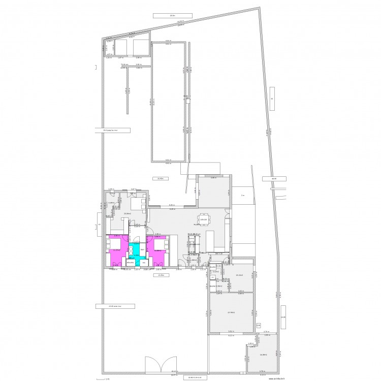 totalite cotes terrasses. Plan de 0 pièce et 0 m2