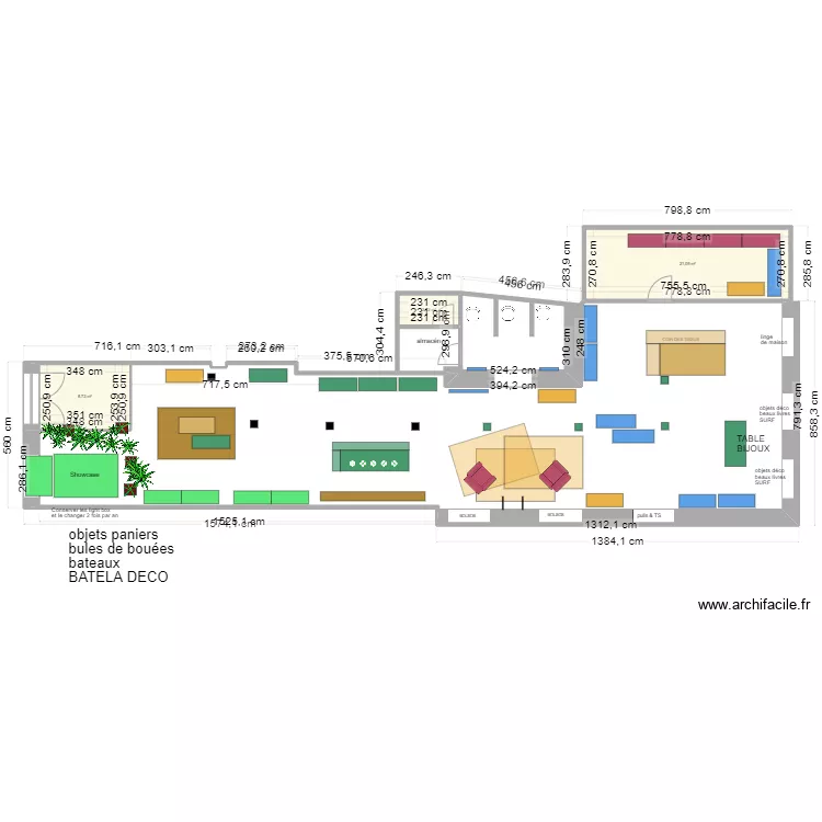 PLAN boutique SKFK BILBAO. Plan de 