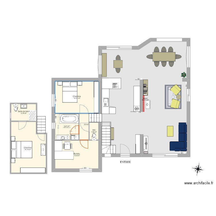 Maison. Plan de 0 pièce et 0 m2