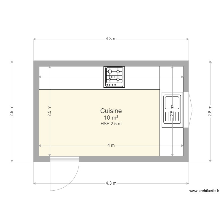 sl cuisine. Plan de 0 pièce et 0 m2