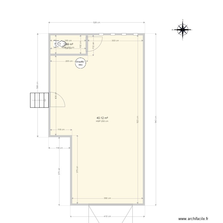 75 Garage projet. Plan de 0 pièce et 0 m2