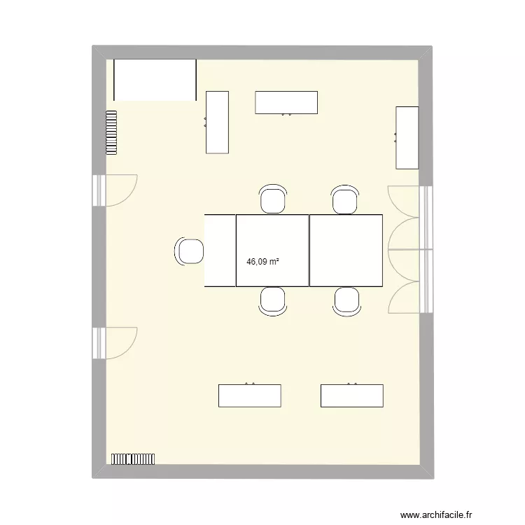 Bureau commerce. Plan de Bureau commerce. Plan de