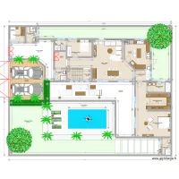 Ngaparou plan rdc meubl&eacute;