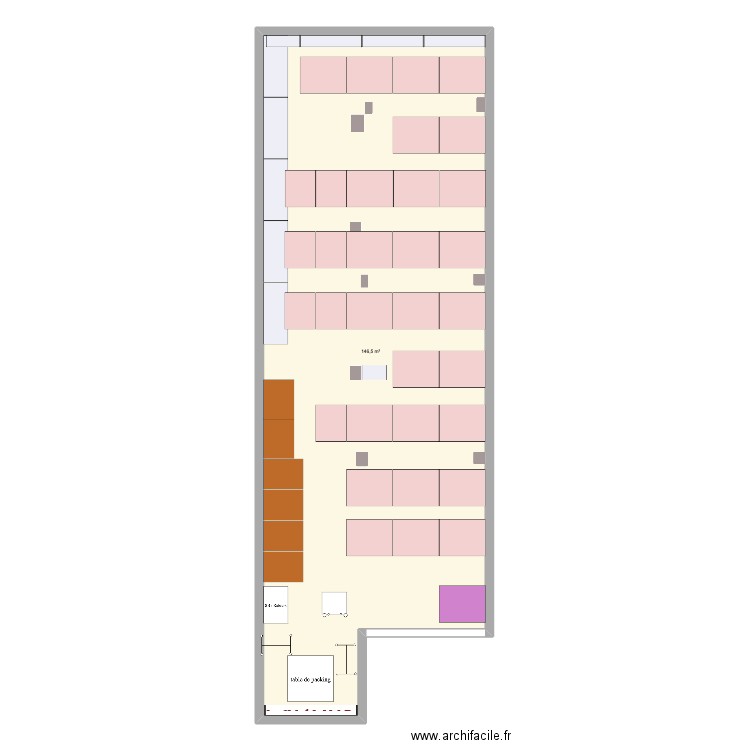 FFA light . Plan de 1 pièce et 147 m2